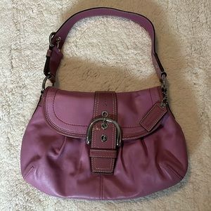 Fabulous light pink/mauve all leather coach purse